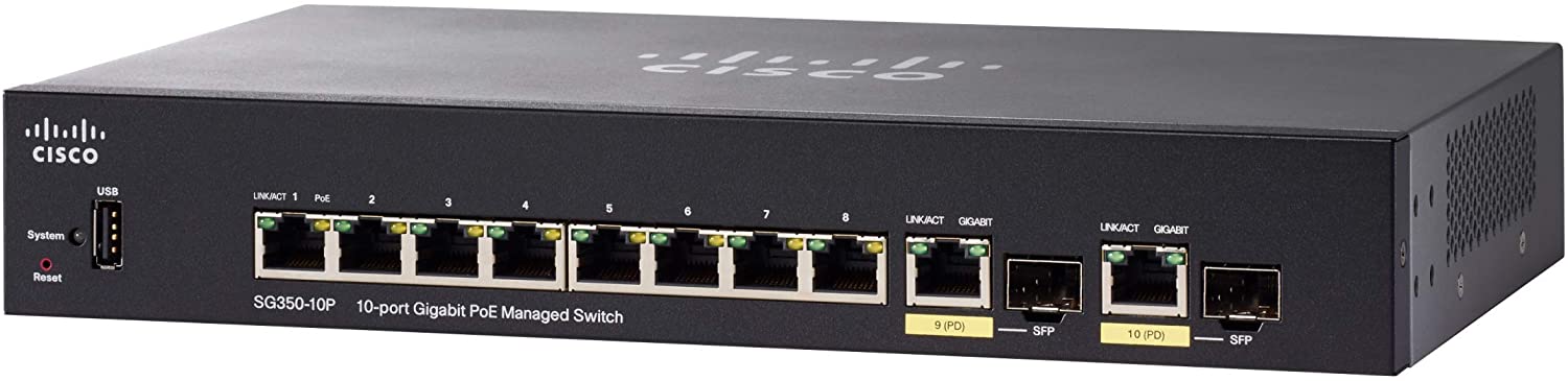 Cisco SG350-10P Managed Switch