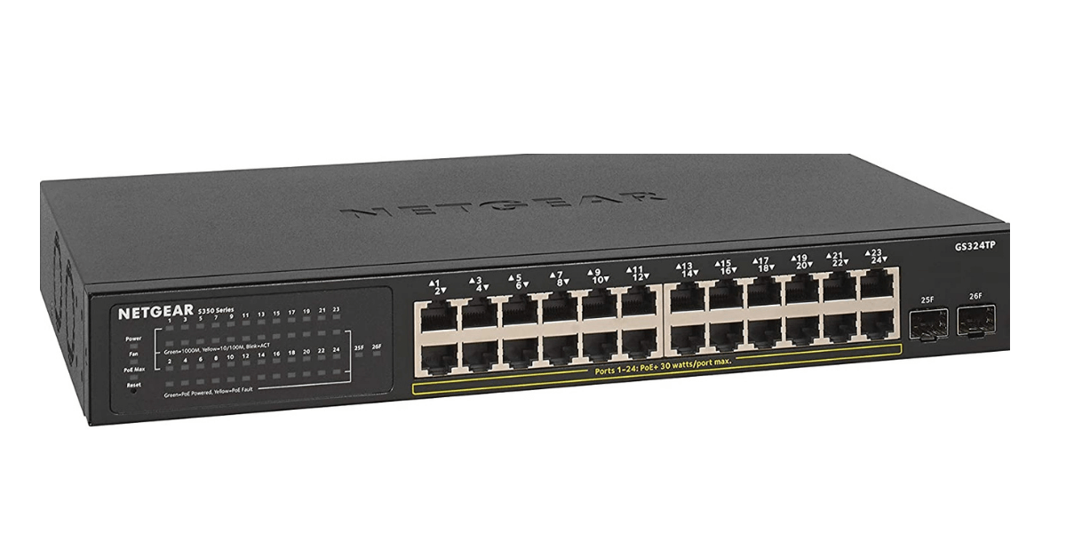 NETGEAR (GS324TP) Best 24 Port PoE Managed Switch USA In 2022 Smart