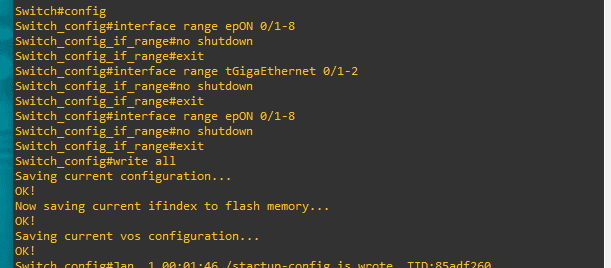 bdcom olt enable ports